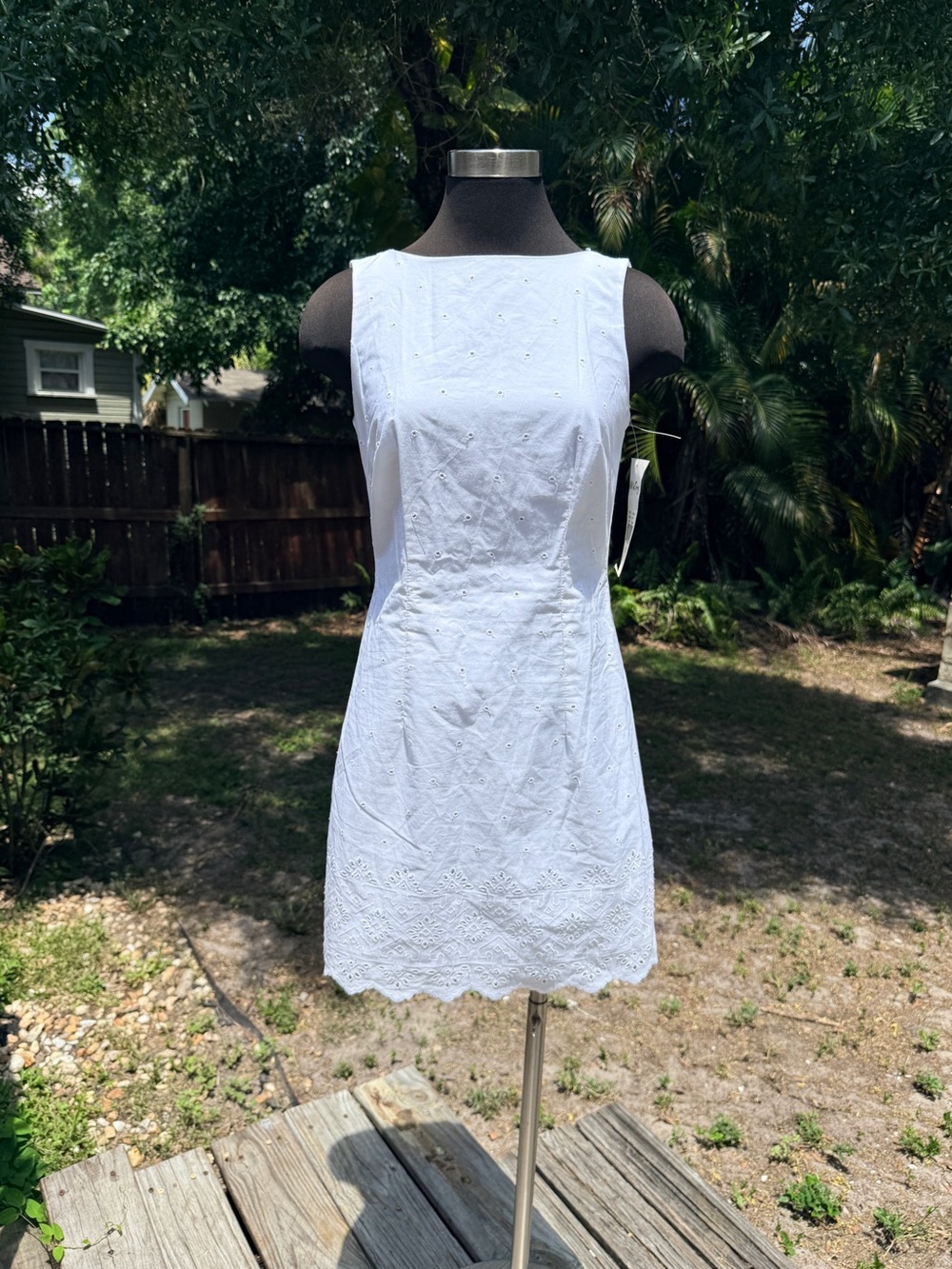 90s Vintage All That Jazz NWT Cotton Eyelet Dress